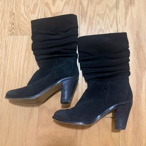 Diana Ferrari Slouch Suede Mid-Calf Boots Women